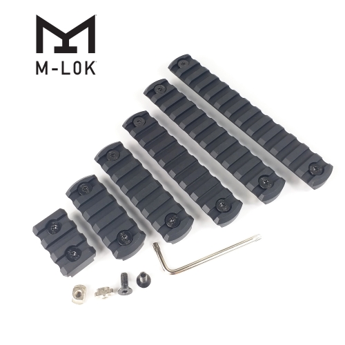3,5,7,9,11,13 slot Picatinny Rail Section Anodized Aluminum For M-Lok Handguard