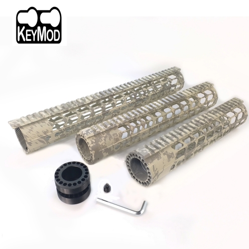 10/12/15 Inch Key-mod Handguard with Monolithic Top Rail fit LR308(7.62) AR10 Spec Camouflage ACU pattern