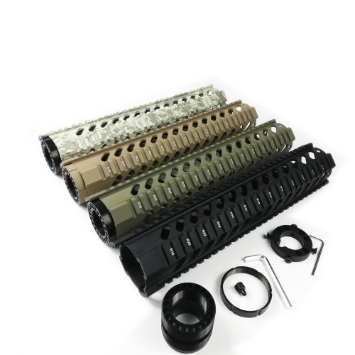 12 Inch Free Float Quad Rail Handguard For .223/5.56(AR15) Spec With Front end cap