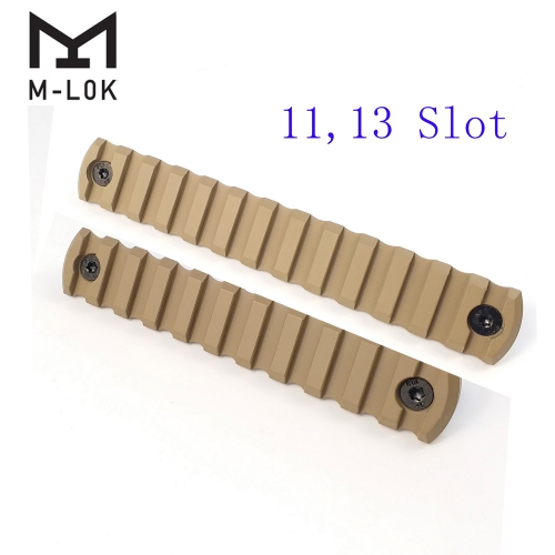 11,13 Slot Picatinny Weaver Rail Section For M-LOK Handguard (21mm) Tan Color