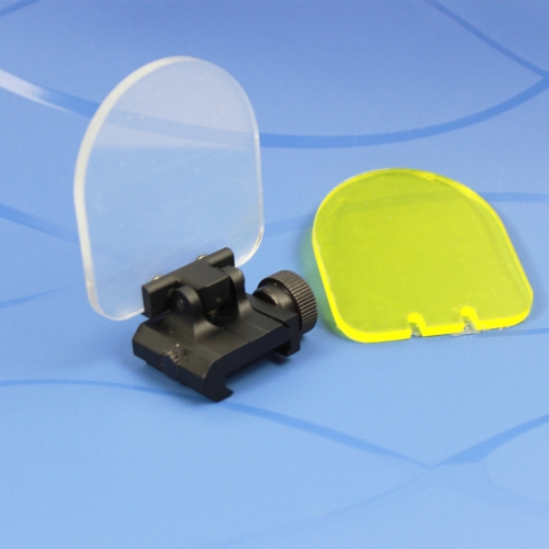 Foldable Airsoft Sight Scope Lens Screen Protector Cover Shield Rail Mount