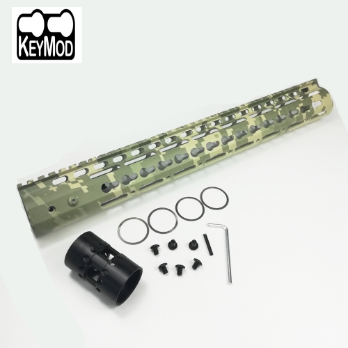 15 Inch Free Float Keymod Handguard With Monolithic Top Rail Fits .223/5.56 (AR15) Spec