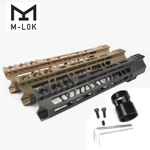 10 Inch Clamp Mount Type M-LOK Handguards Edge CNC Chamfering For AR15 (.223/5.56)